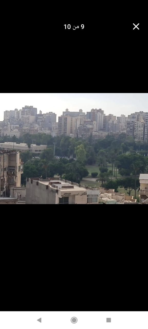 بإطلالة مفتوحه ودبل فيو على شارع فوزى معاذ ونادى اسبورتنج
