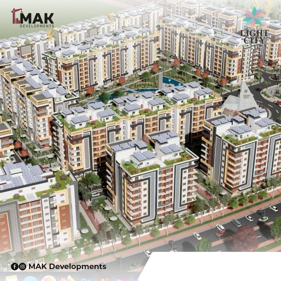 شقة بالعاصمة الإدارية كومباوند سيتي لايت R8