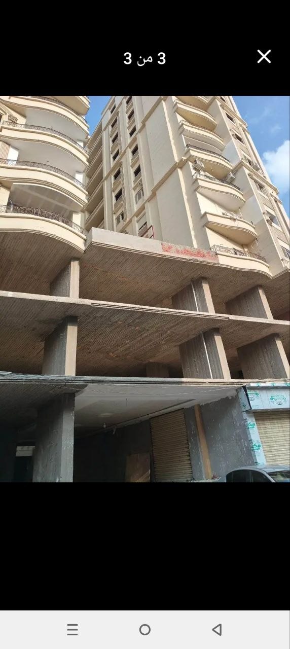 شقة للبيع بالمنصورة في برج فاخر بشارع الجيش الرئيسي