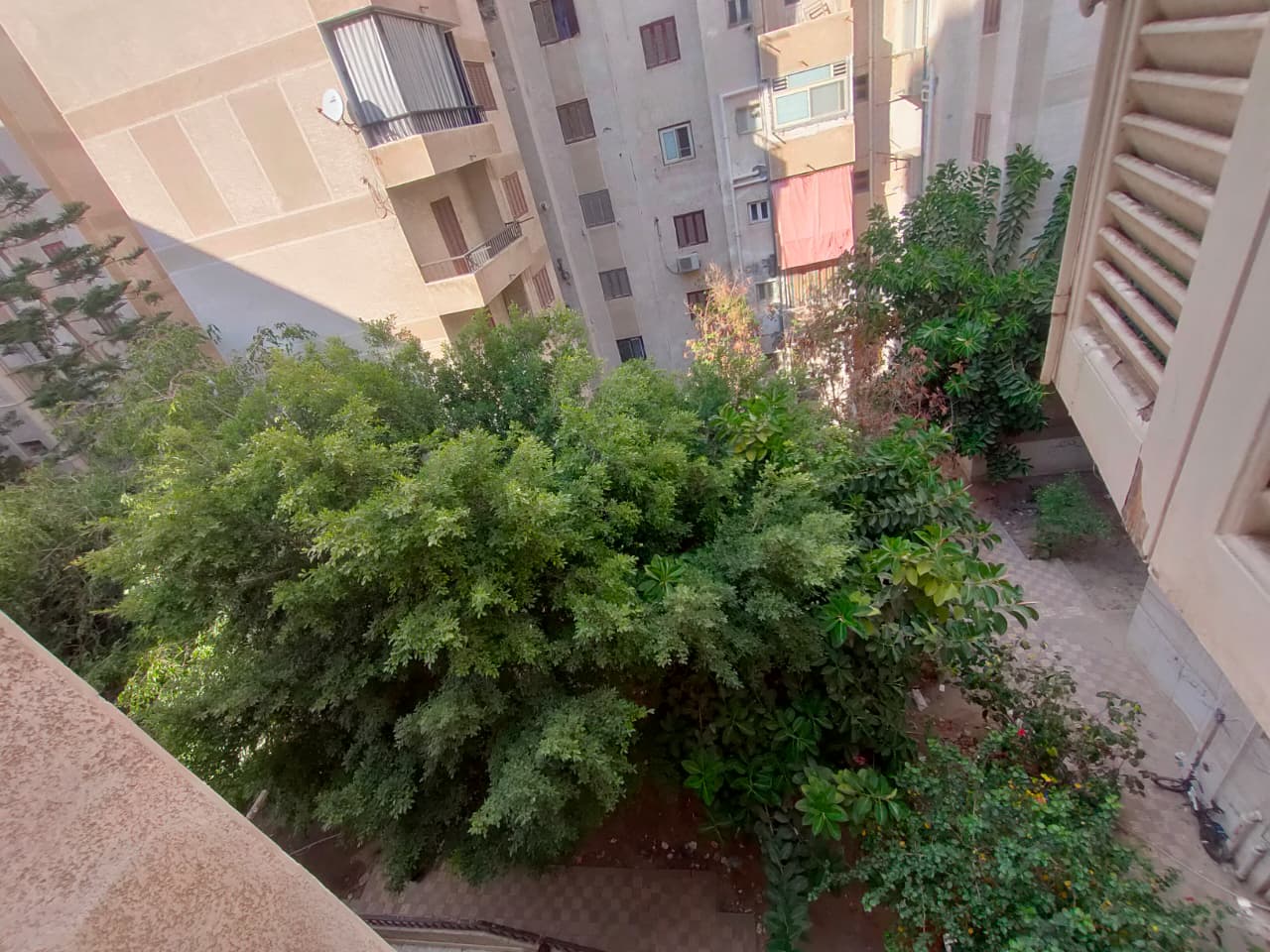 شقه فاخره بحديقه خاصه مطله علي جميع الشوارع